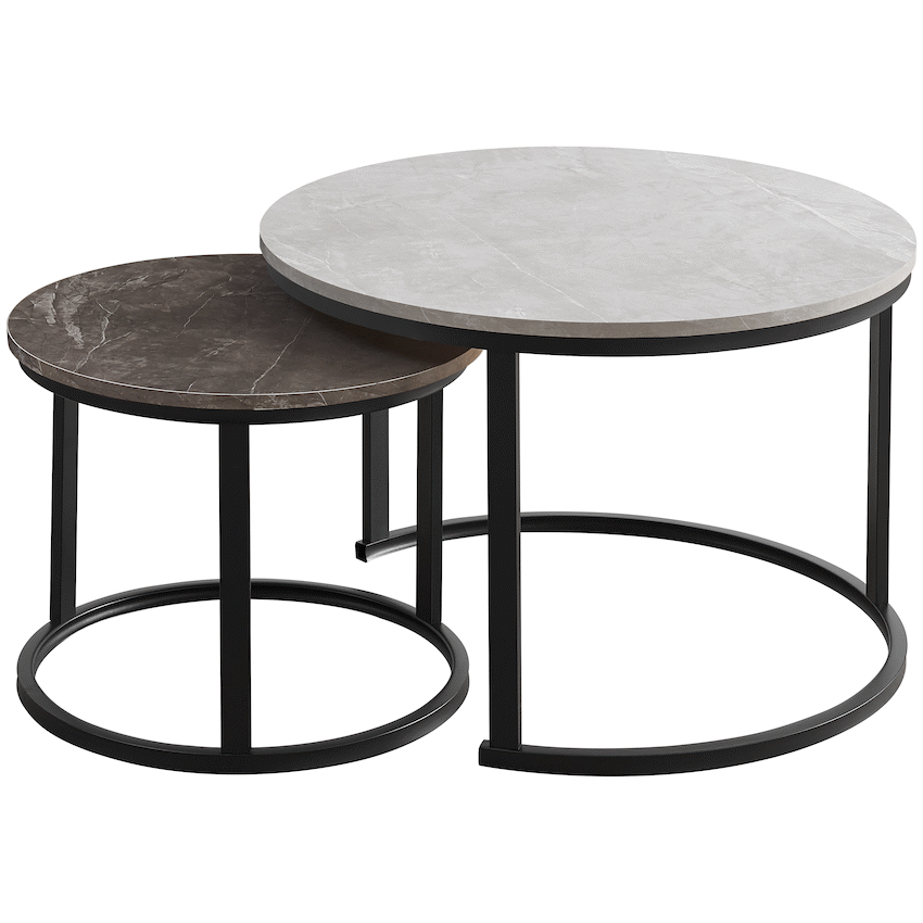 Indus Nesting Coffee Table Greyish - image 2
