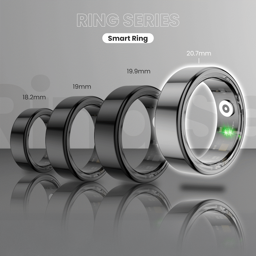 Volkano Ring Series Smart Ring with Charging Case - 20mm - image 2