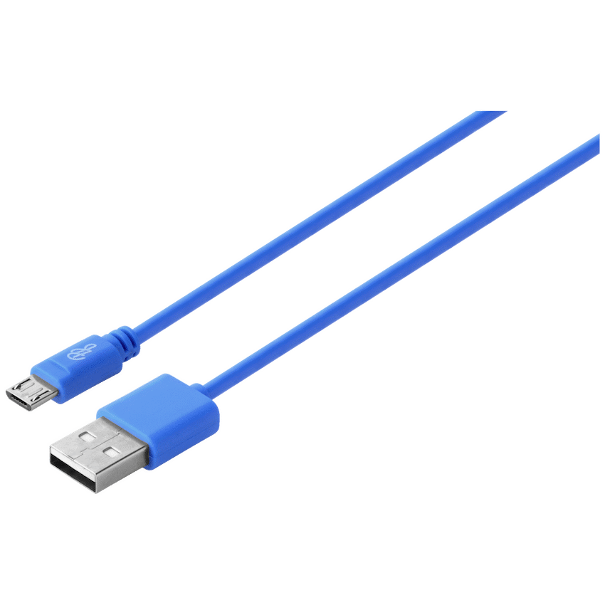 Pro Bass Power Series Boxed Round Micro USB Cable - Blue - image 2