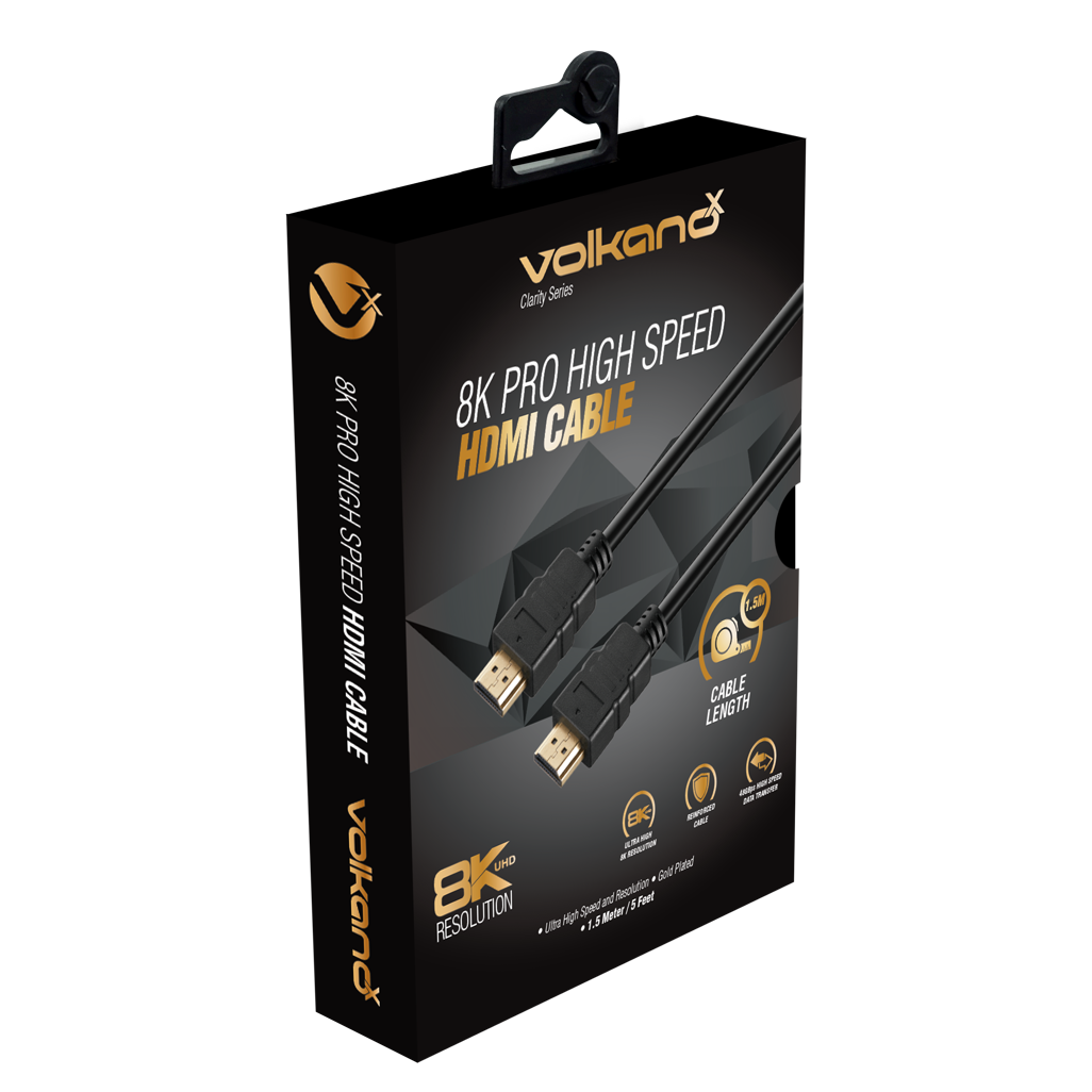 VolkanoX Clarity series 8K Ultra HD HDMI Cable 1.5 m