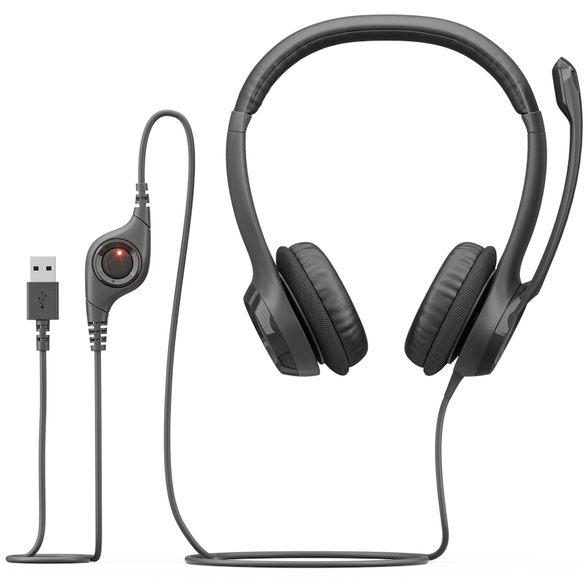 Logitech(R) H390 USB Computer Headset - Midnight Black - image 2