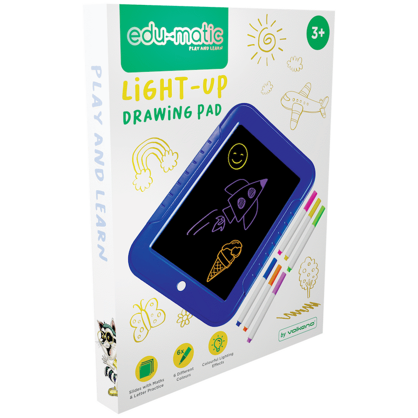 EDU - Light-Up Drawing Pad with 6 Colours and Stencils - image 2