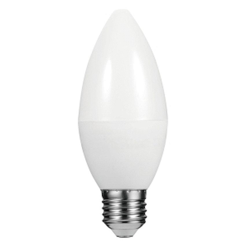 Switched 5w Candle LED Light Bulb E27 - Warm White - image 2
