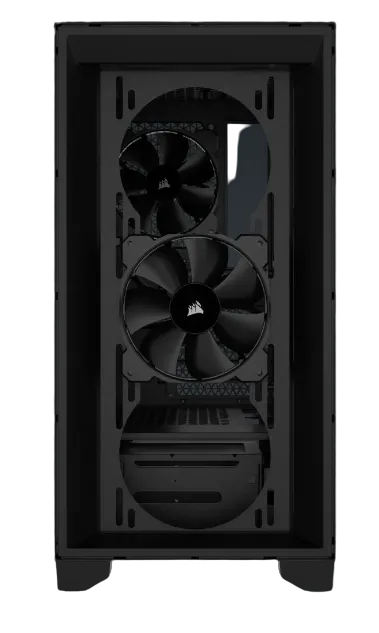 3000D AIRFLOW Black Mid-Tower PC Case; 2x 3.5'' |  2x 2.5'' Drive Bays; Up to 360mm Radiator compatible; 2x 120mm fan incl - image 8