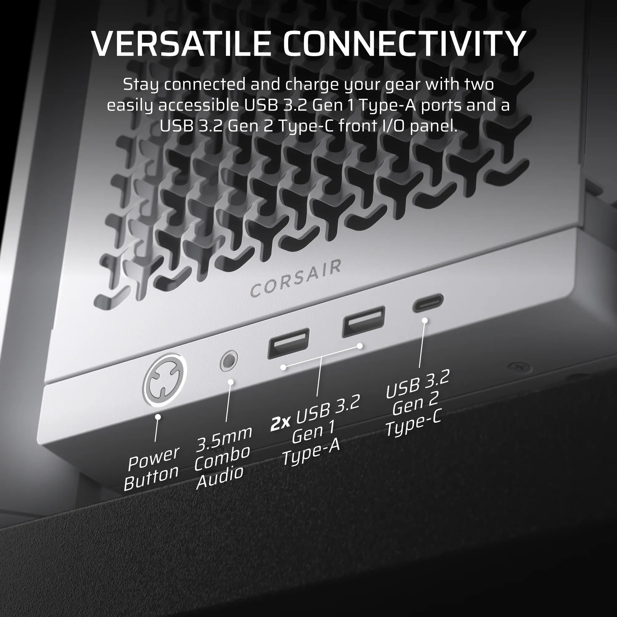 FRAME 4000D White Mid-Tower PC Case; 2x 3.5'' |  2x 2.5'' Drive Bays; Up to 360mm Radiator compatible; No Fans - image 3