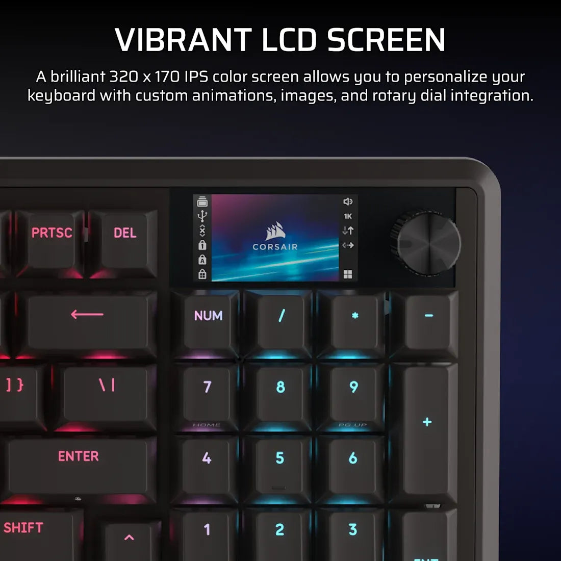 Corsair VANGUARD PRO 96% Hall Effect Gaming Keyboard - MGX Hyperdrive magnetic switches - Black. - image 3