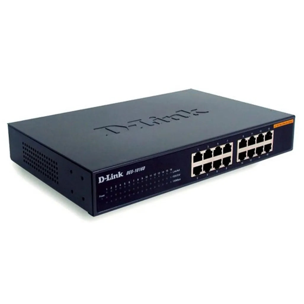 D-Link DES-1016D/E, Unmanaged, Full duplex