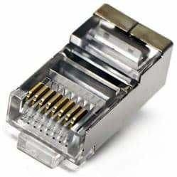 Acconet CAT6 RJ45 Connectors, Shielded, Stranded/Solid Core, 50 Pack