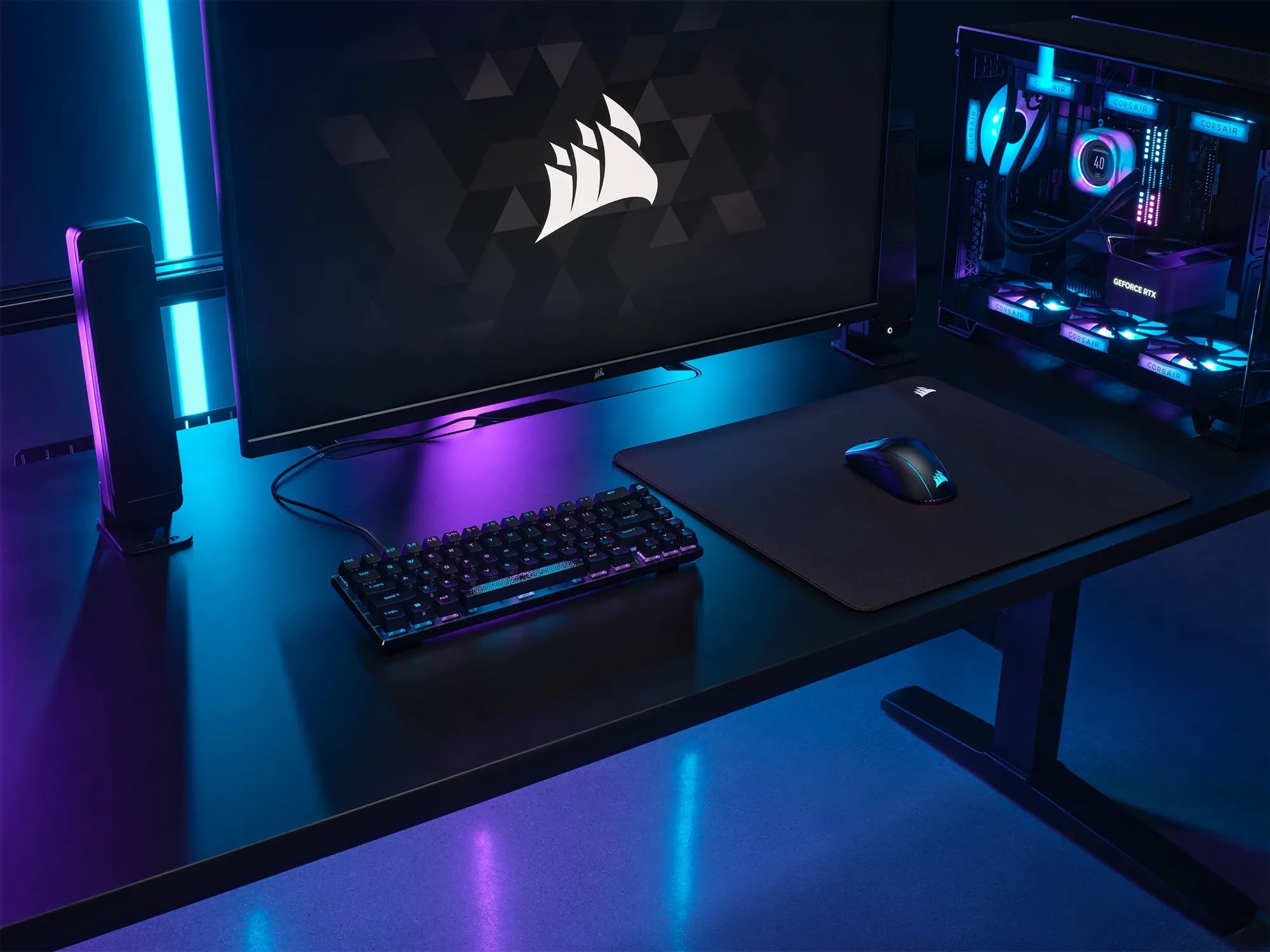 Corsair MM500 v2 Hybrid Cloth Gaming Mouse Pad - Large; Black; 450mm x 400mm - image 4