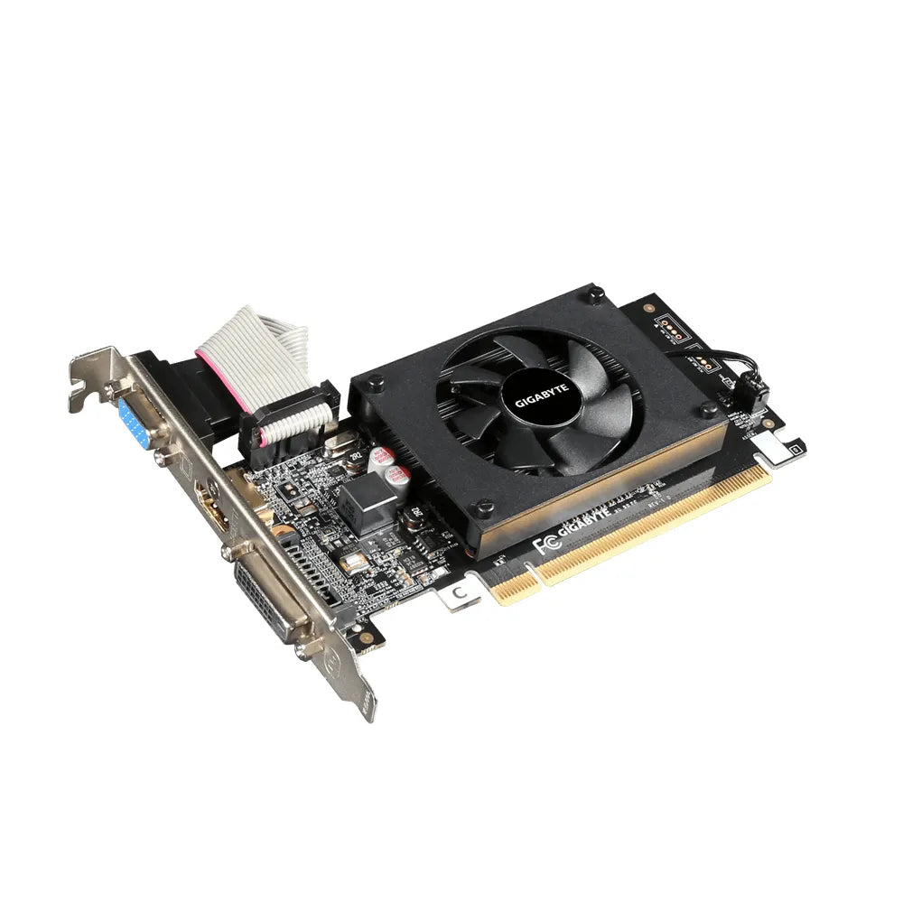 GIGABYTE Graphics nVidia GeForce® GT 710 2GB GDDR3 64Bit . 1x Dual-Link DVI-D; 1x HDMI; 1x VGA; Low Profile - image 5