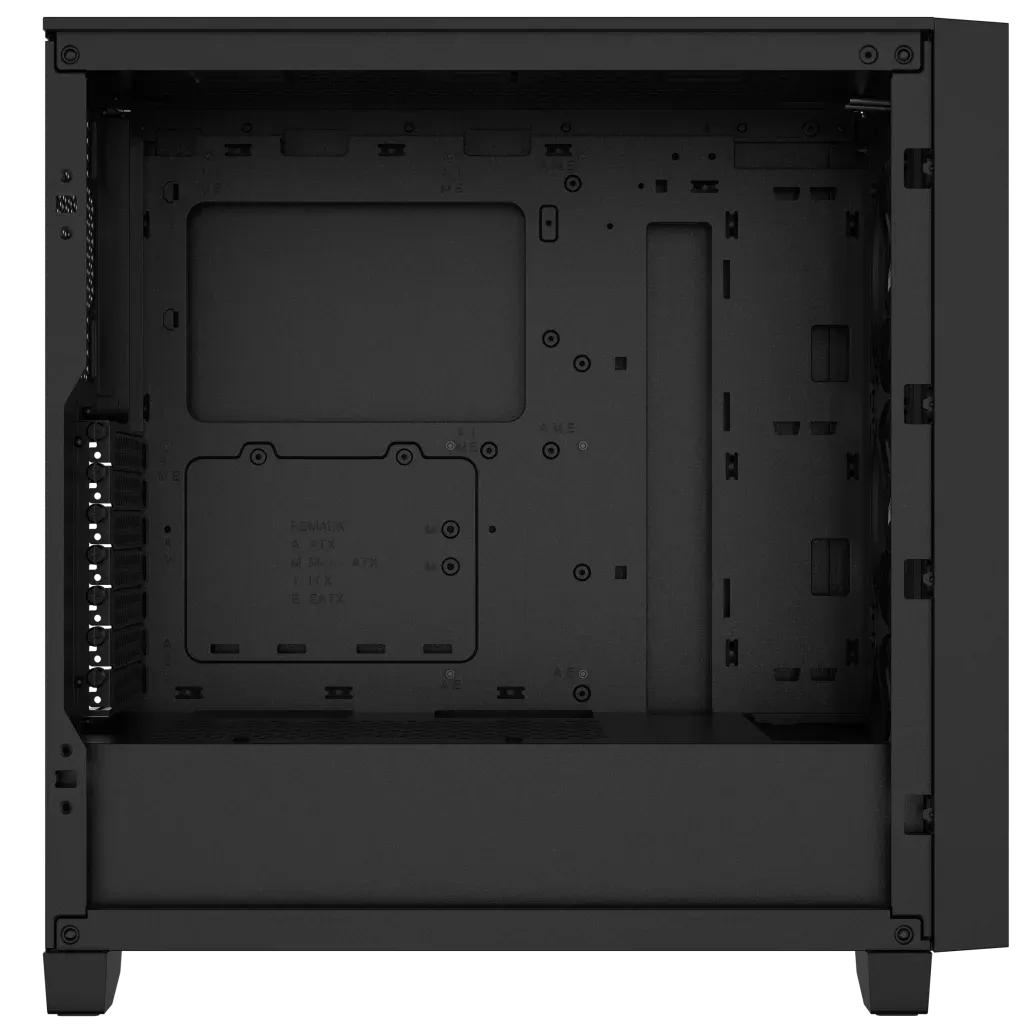 3000D RGB AIRFLOW Black Mid-Tower PC Case; 2x 3.5'' |  2x 2.5'' Drive Bays; Up to 360mm Radiator compatible; 3x 120mm fan incl - image 3