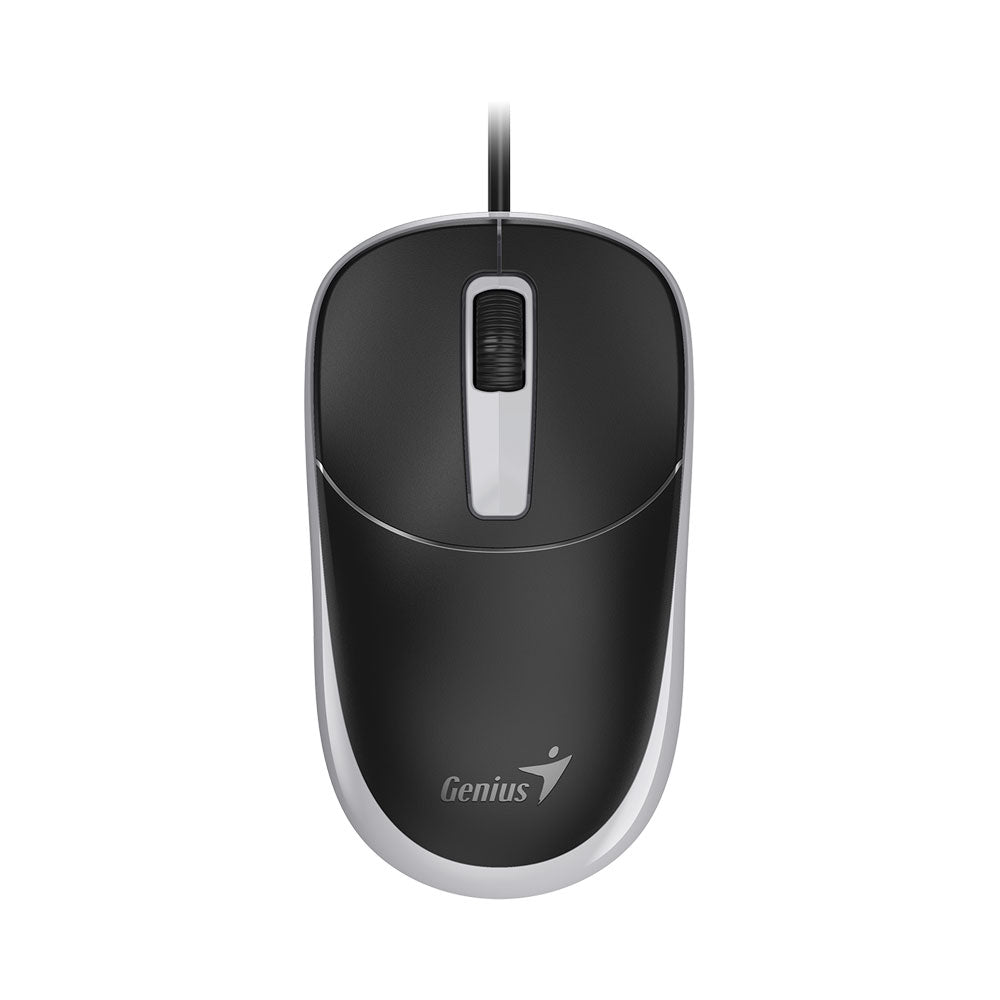 GENIUS DX-123 CLASSIC USB OPTICAL MOUSE  BLK+GREY