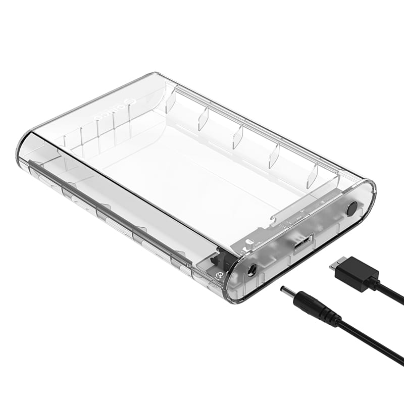 ORICO 3.5″ USB3.0 External HDD Enclosure Transparent