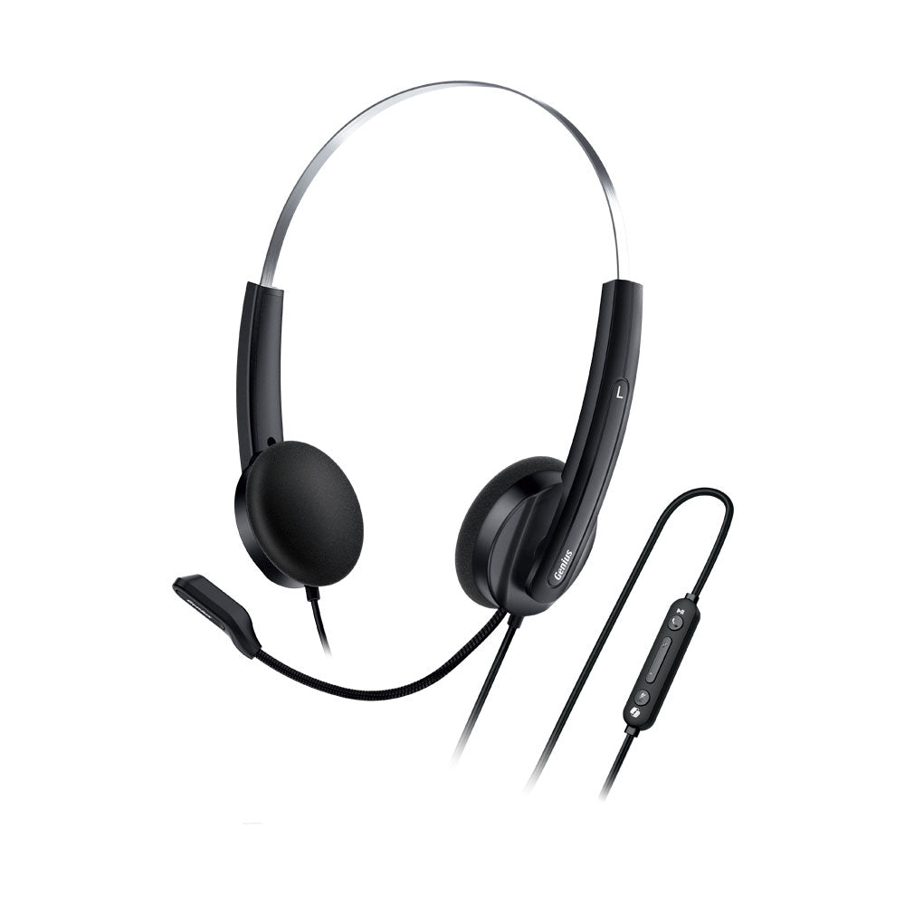 GENIUS USB HEADSET 220U AI BLK USB-C,2.4M