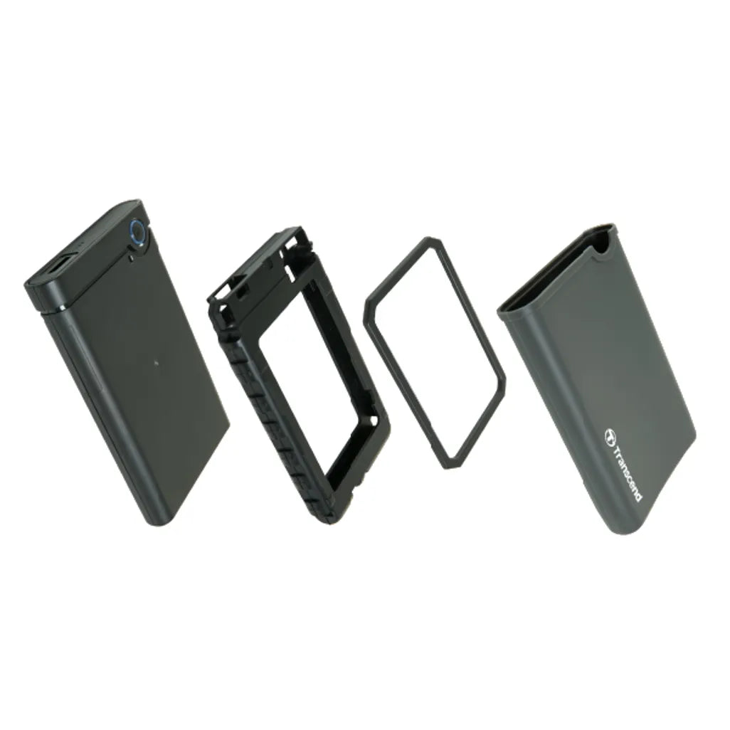 Transcend TS0GSJ25CK3, HDD/SSD enclosure, 2.5", Serial ATA III, USB connectivity, Green