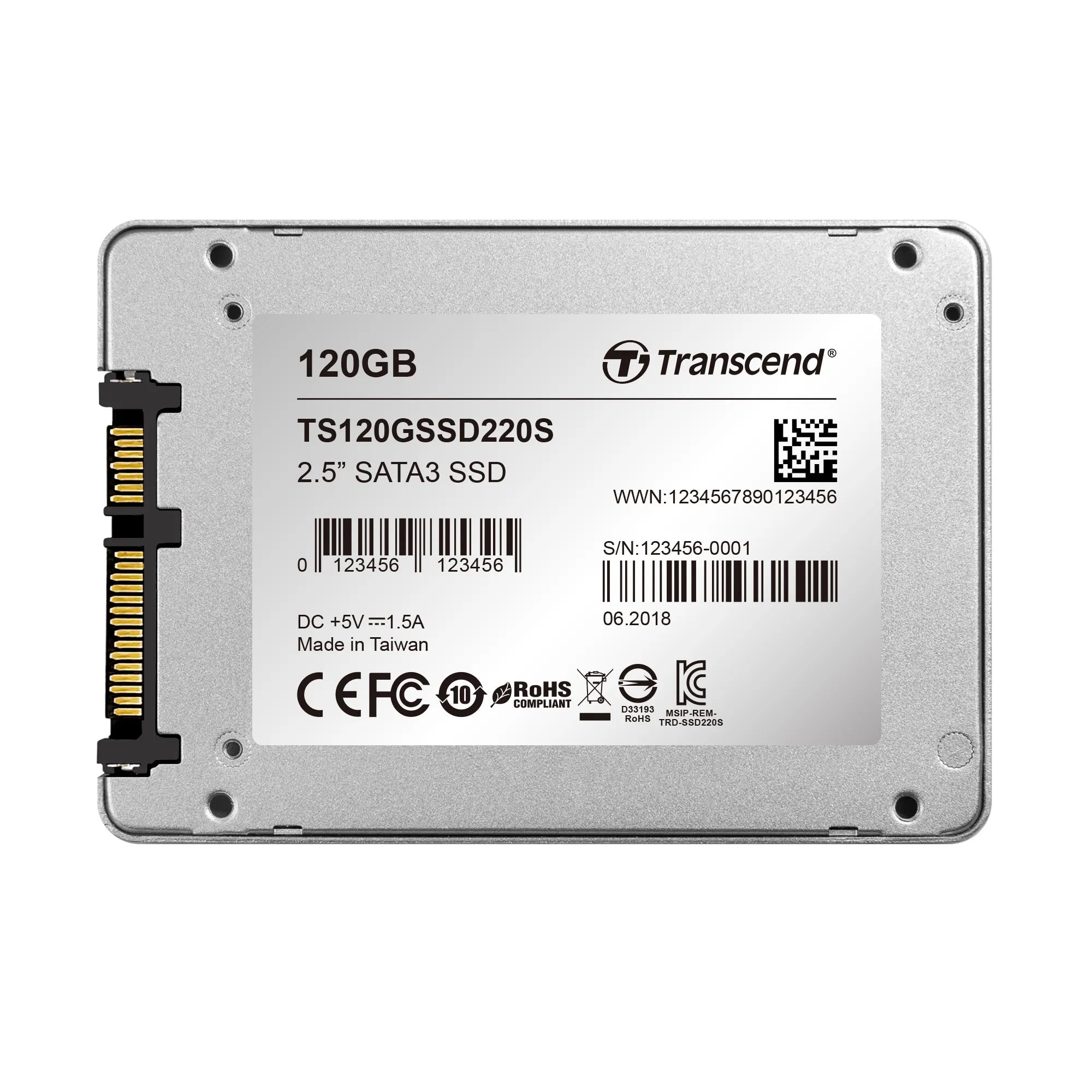 TRANSCEND 120GB 2.5'' SATA III 3D NAND with SLC cache - 500MB/s Read 300MB/s Write - 40 TBW - image 7