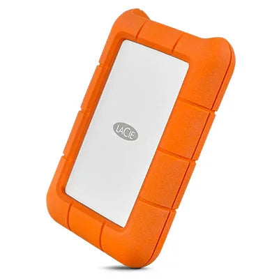 Seagate LaCie 4TB Rugged Mini USB-C; USB3.0; Drop; Crush and Rain Resistant - Silver and Orange - image 3