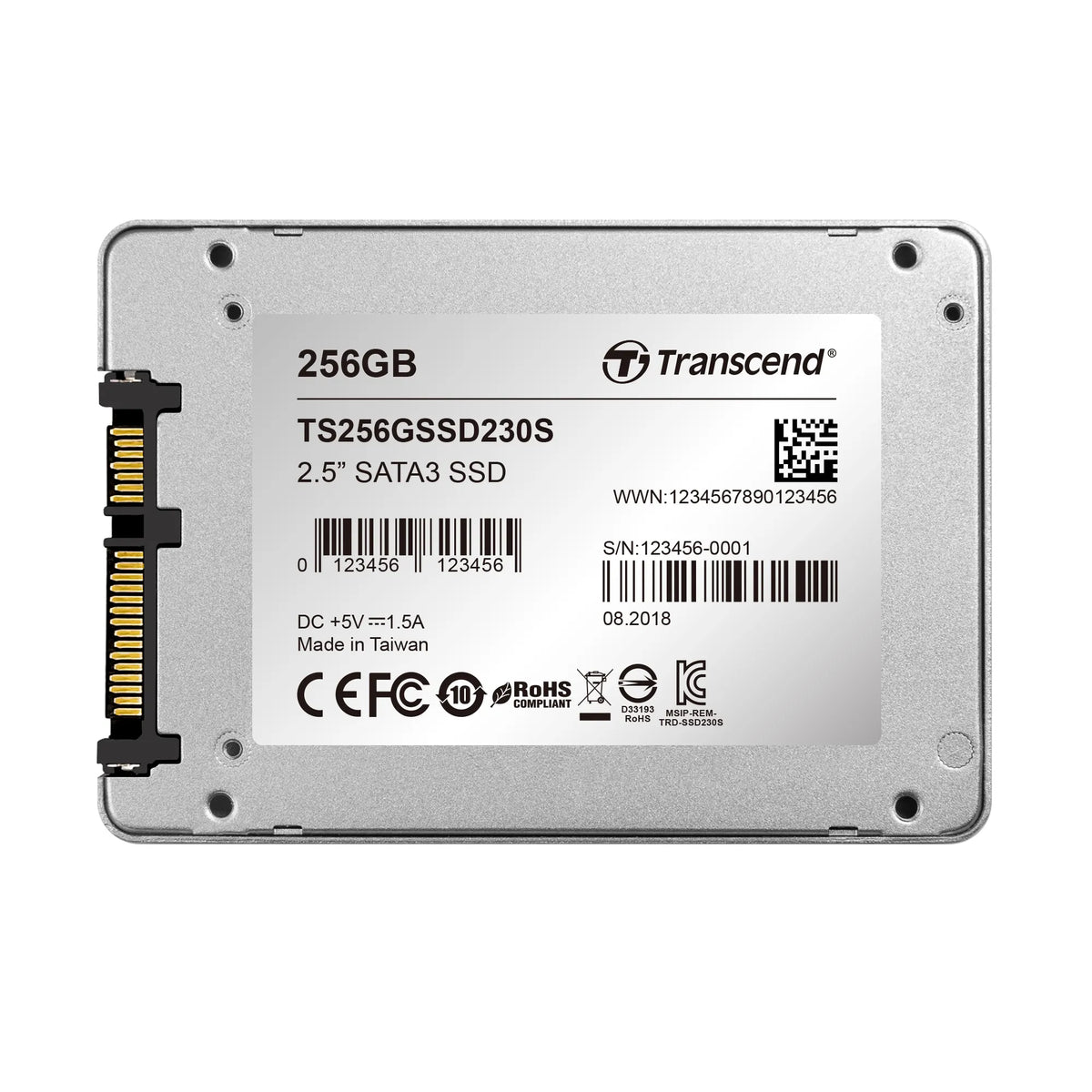 TRANSCEND 256GB SSD230 2.5' SSD DRIVE - SATA III 3D NAND with DRAM cache - 530MB/s Read 400MB/s Write - 140TBW - image 6