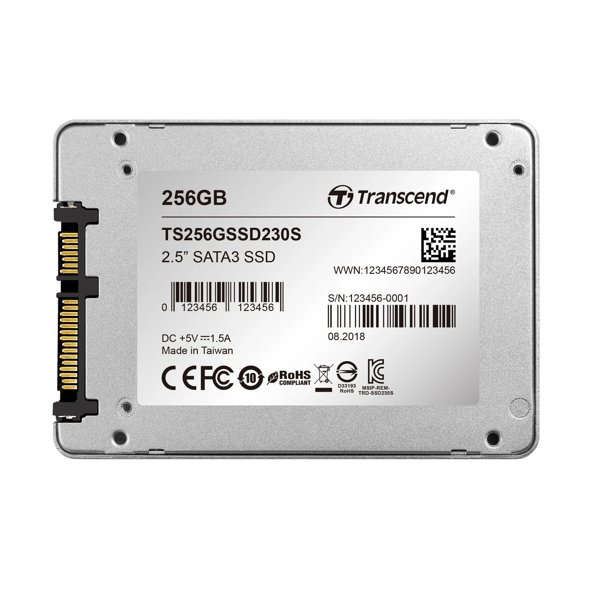 TRANSCEND 256GB SSD230 2.5' SSD DRIVE - SATA III 3D NAND with DRAM cache - 530MB/s Read 400MB/s Write - 140TBW - image 7