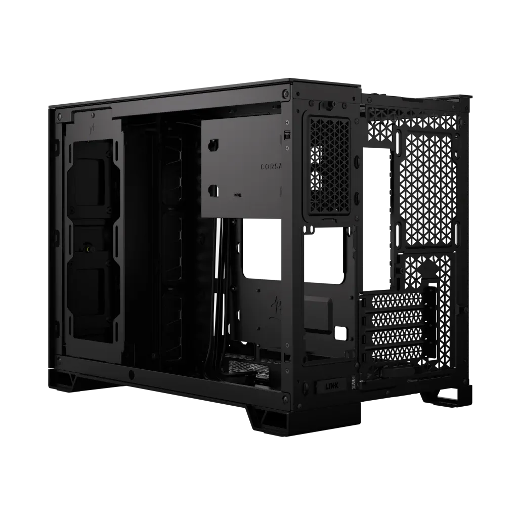 iCUE 2500X Micro ATX Black Dual Chamber PC Case; 2x 2.5'' Drive Bays; 2x 3.5''; Up to 360mm Radiator compatible - image 9