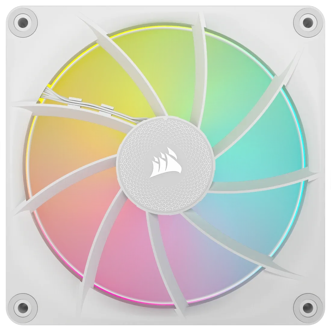 Corsair iCUE LINK LX140 RGB 120mm PWM Fan - Dual Light Loops – Requires iCUE LINK System Hub (Sold Separately) - White - image 2