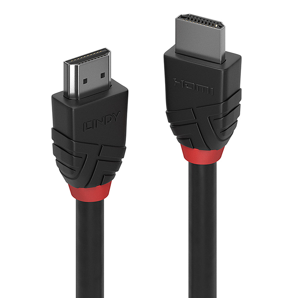 LINDY 5M HDMI 2.0 M-M CABLE-BLACK LINE (36474)