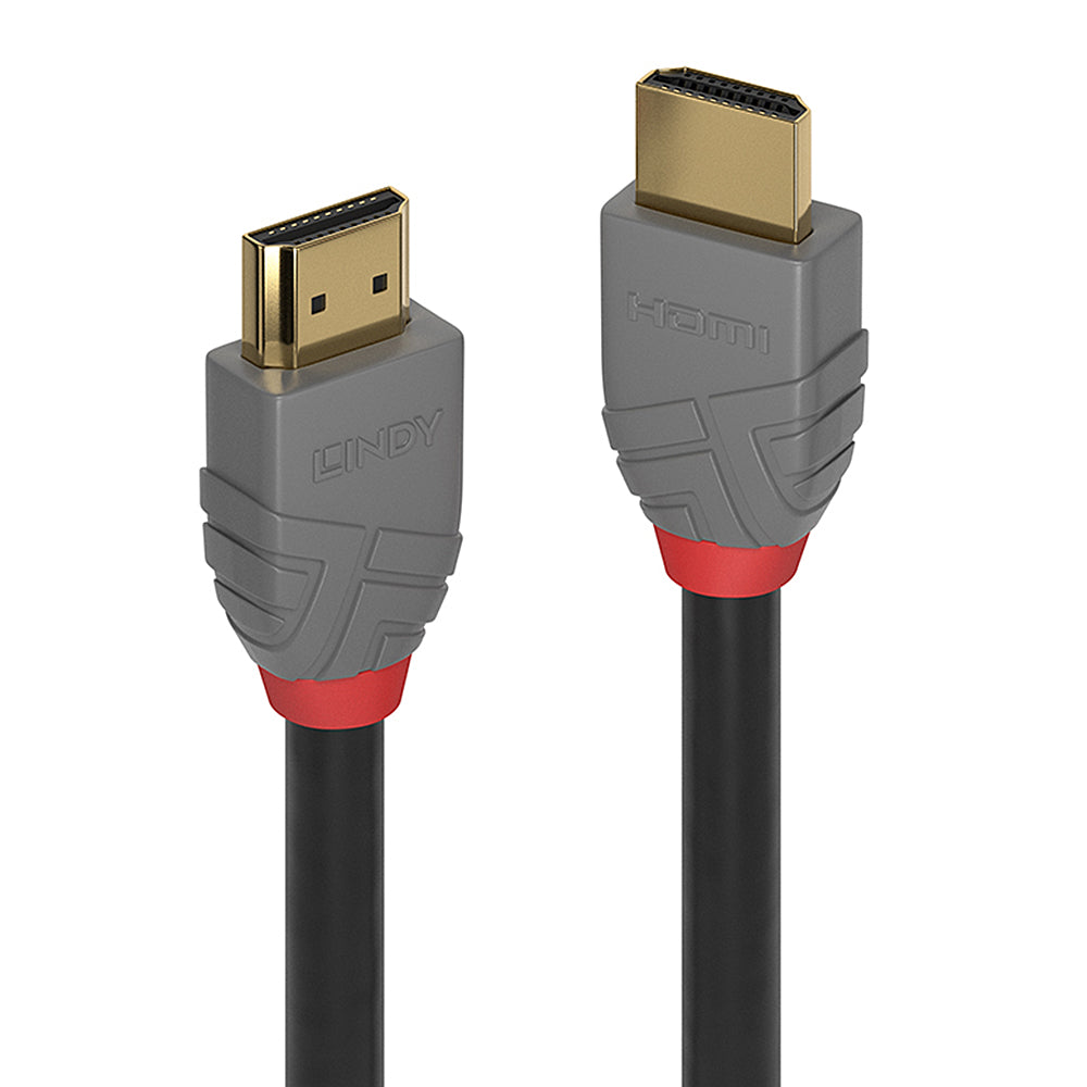 LINDY 1M HDMI MM HIGH SPEED CABLE-ANTHRA (36962)