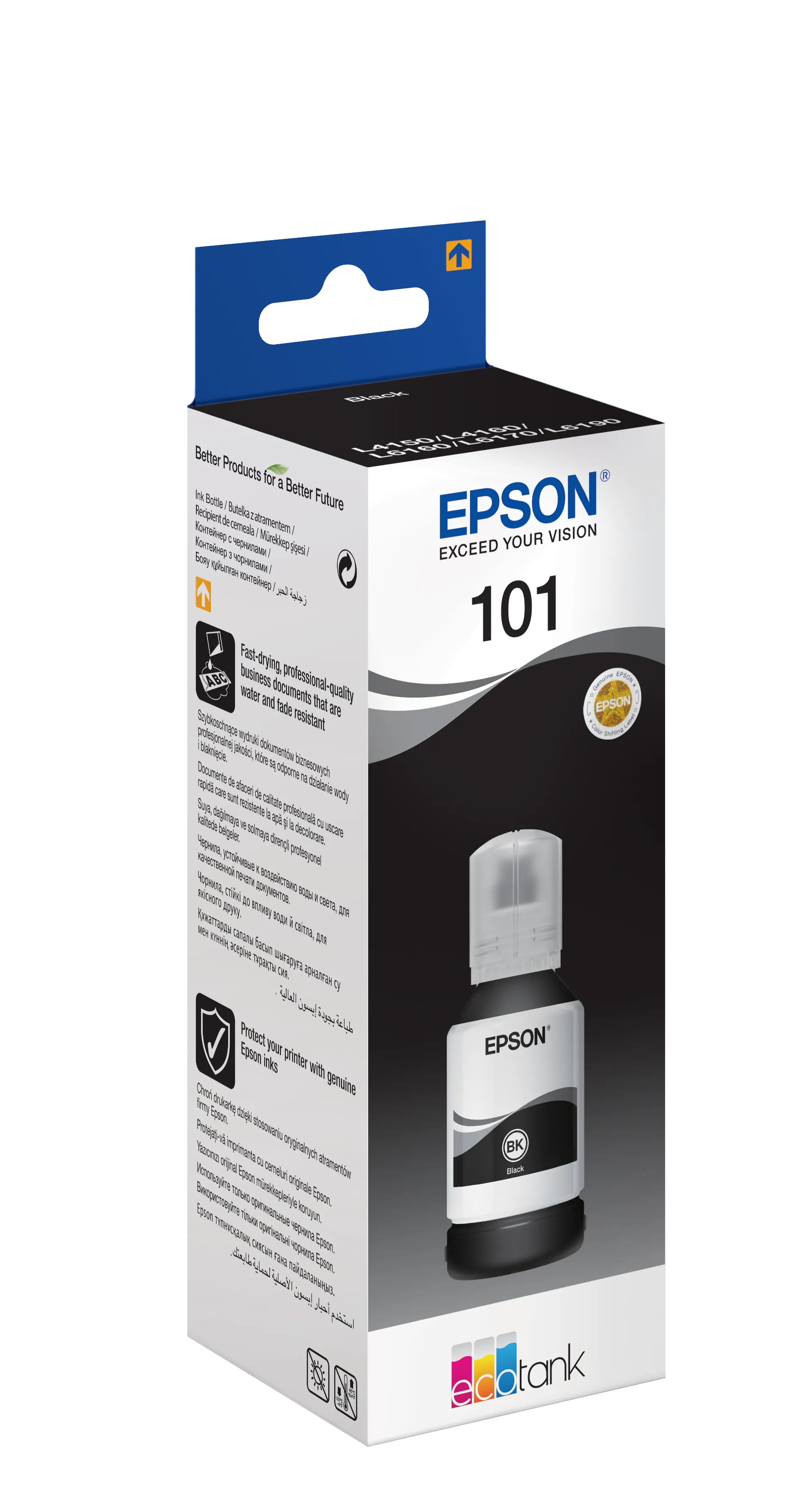 Epson 101 Ecotank Black ink bottle (127ml). 7500 pages @ 5% coverage. - image 5