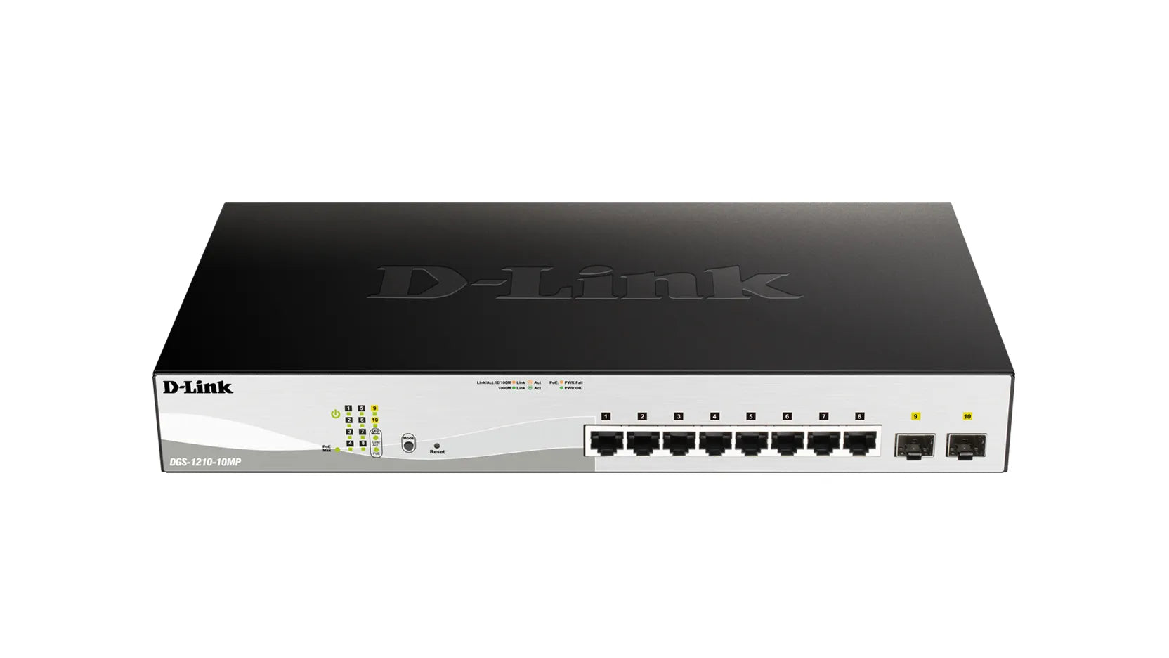D-LINK 8-ports 10/100/1000Base-T PoE Smart Switch plus 2 SFP ports - 130W PoE budget - image 3