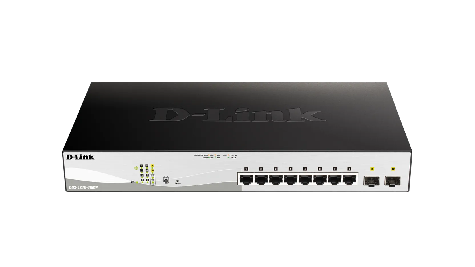 D-LINK 8-ports 10/100/1000Base-T PoE Smart Switch plus 2 SFP ports - 130W PoE budget - image 4