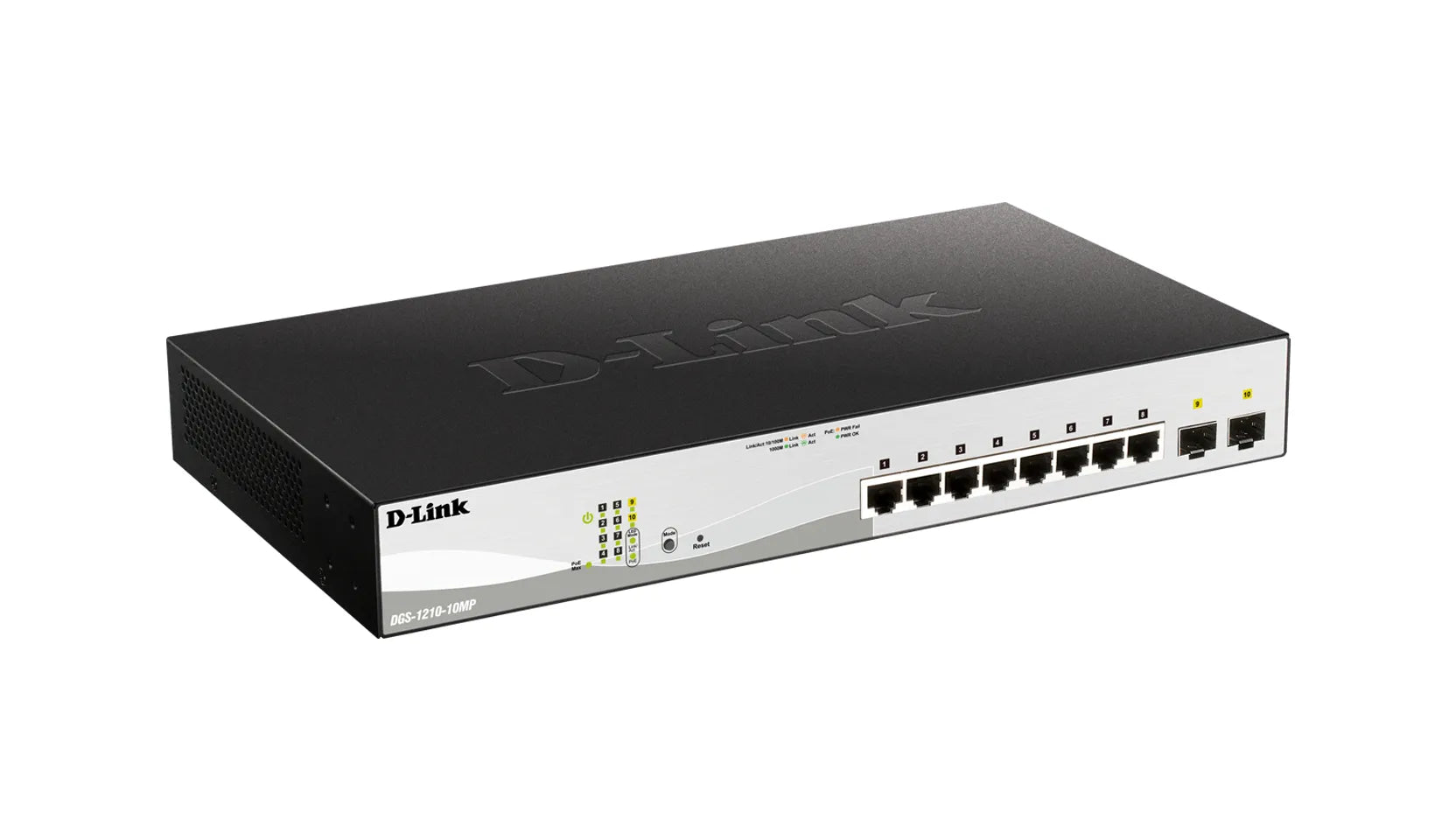 D-LINK 8-ports 10/100/1000Base-T PoE Smart Switch plus 2 SFP ports - 130W PoE budget - image 5