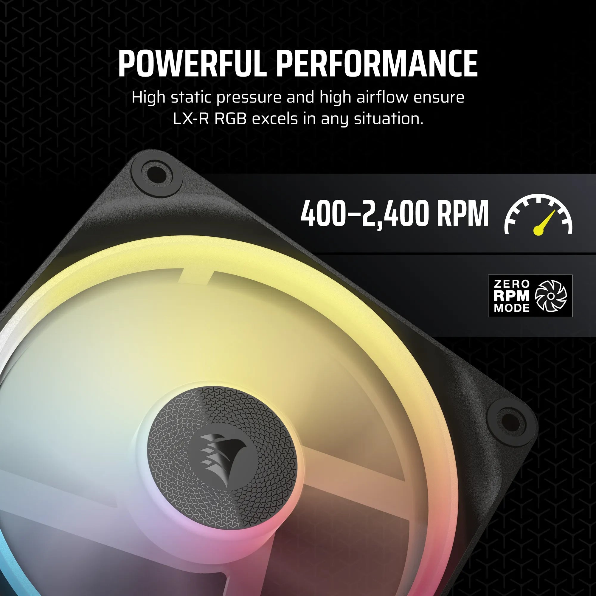 CORSAIR LX-R RGB Series; iCUE LINK LX120-R RGB; 120mm RGB Fan; Single Fan. - image 2