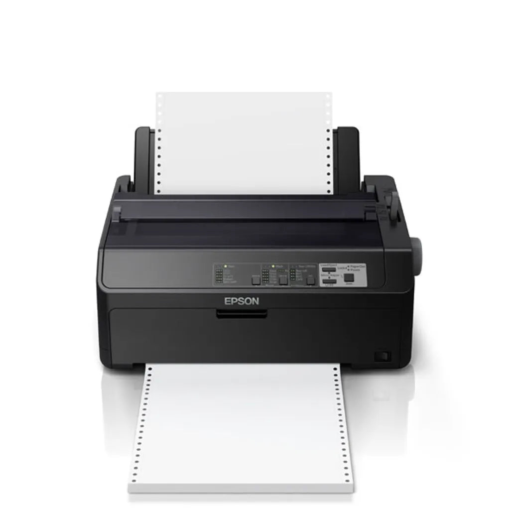 Epson FX-890II, 612 cps, 240 x 144 DPI, 463 cps, 10 cpi, 6 copies, CODABAR (NW-7), Code 128 (A/B/C), Code 39, Industrial 2/5, Matrix 2/5, POSTNET, UPC-A, UPC-E