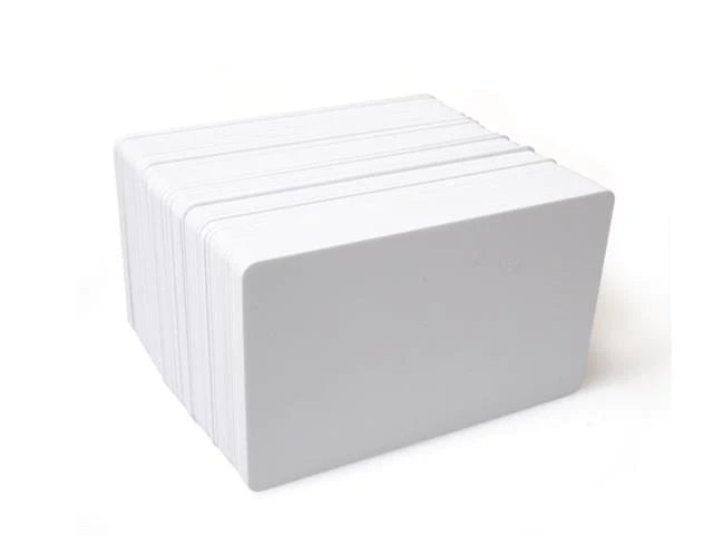 Zebra PVC Blank White ID Cards (20 Pack)