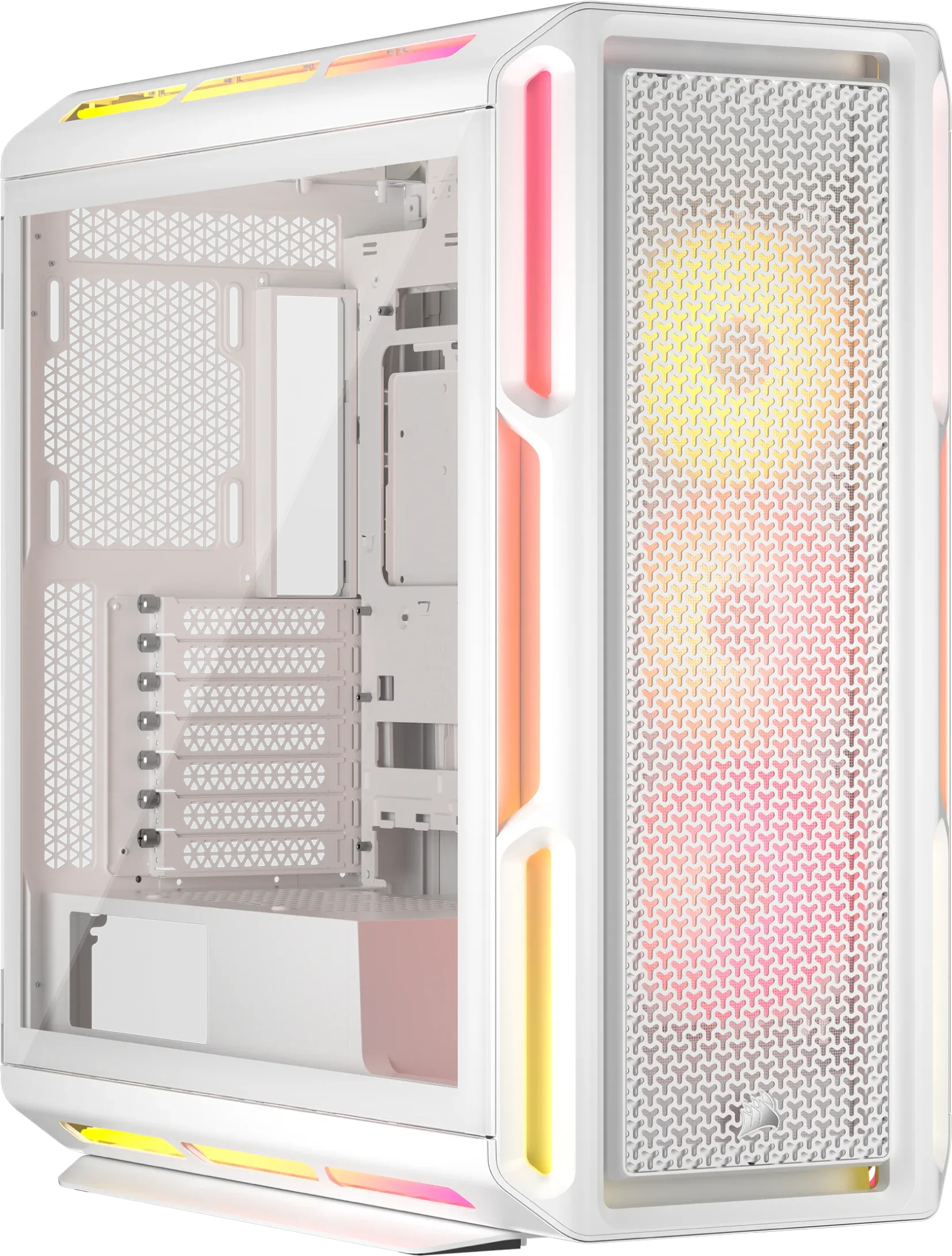 Corsair iCUE LINK 5000T LX RGB Mid-Tower PC Case; White - image 3