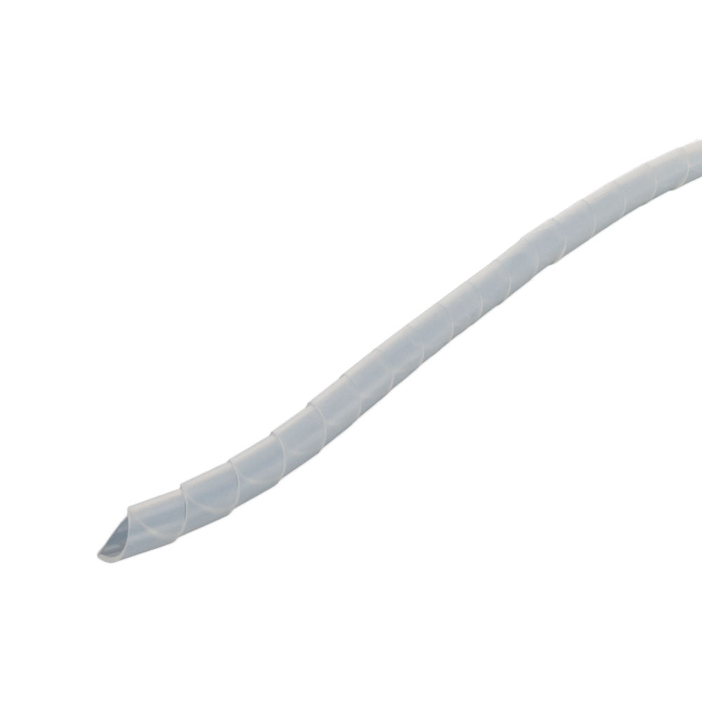 LINKQNET 12MM WIDE TRANSPARENT CABLE-TIDY SPIRAL BINDING - SOLD PER METRE