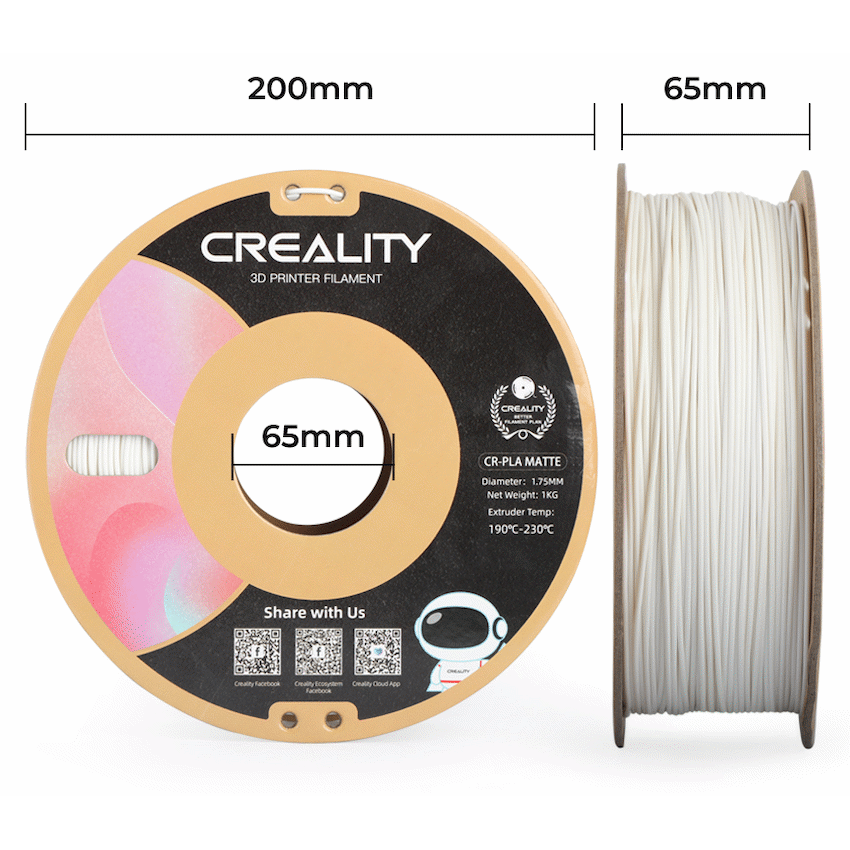 Creality 1.75mm Creality CR-PLA Ivory White (1kg) - image 3