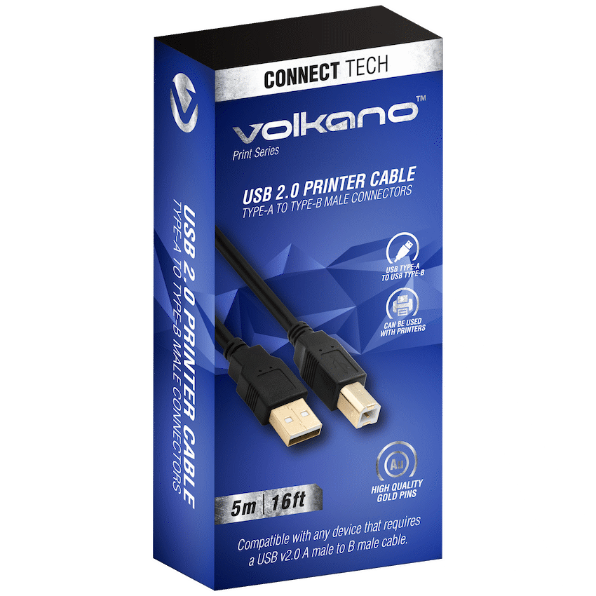 Volkano Print Series USB Printer Cable 5m - image 3