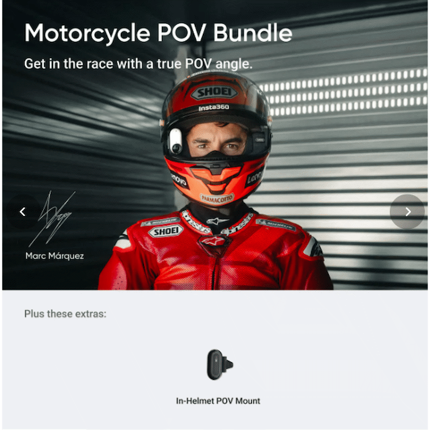 Insta360 GO 3S Motorcycle In-Helmet POV Bundle 128Gig - image 3