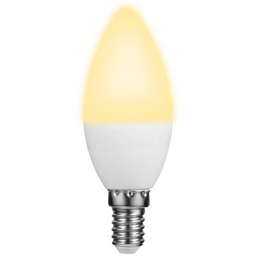 Switched 5w Candle LED Light Bulb E14 - Warm White - image 3