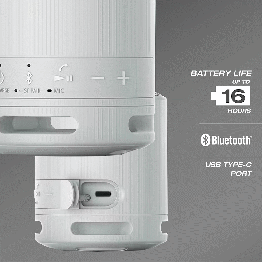 Sony XB100 Portable Bluetooth Speak - Light Grey - image 3