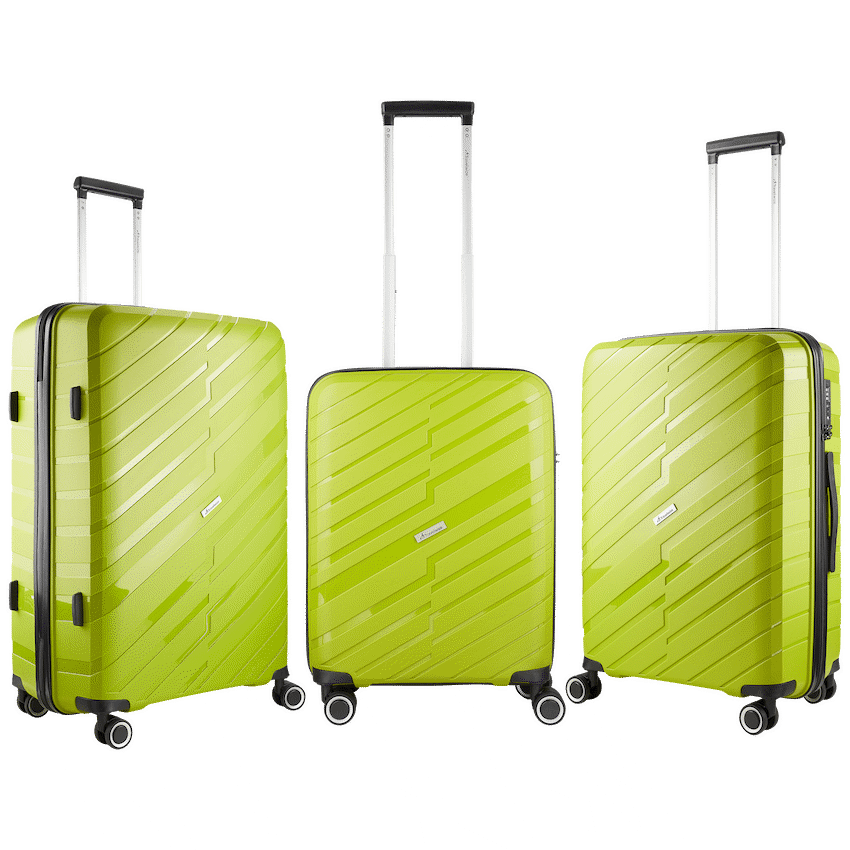Travelwize Java PP 4-Wheel Spinner 55cm Luggage - Lime - image 3