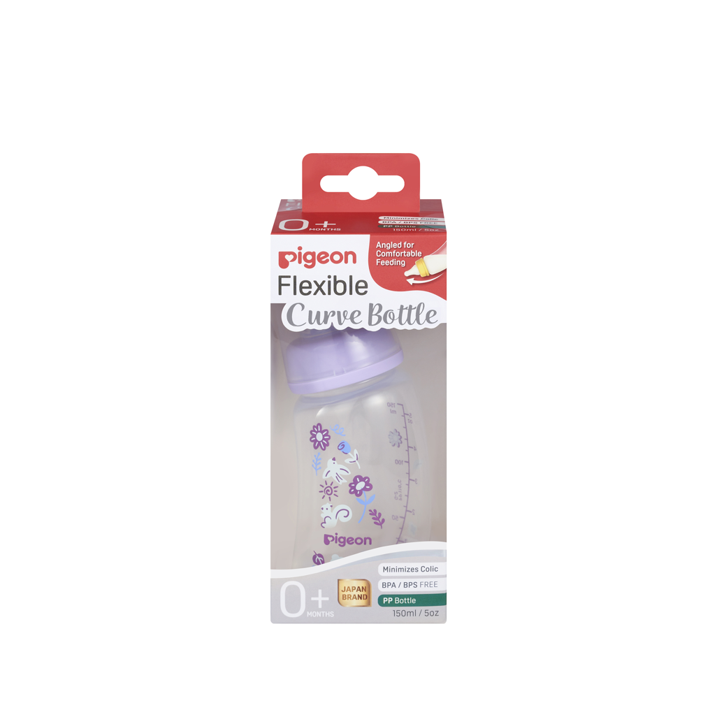 Pigeon Flexible Curve Bottle 150ml - Garden