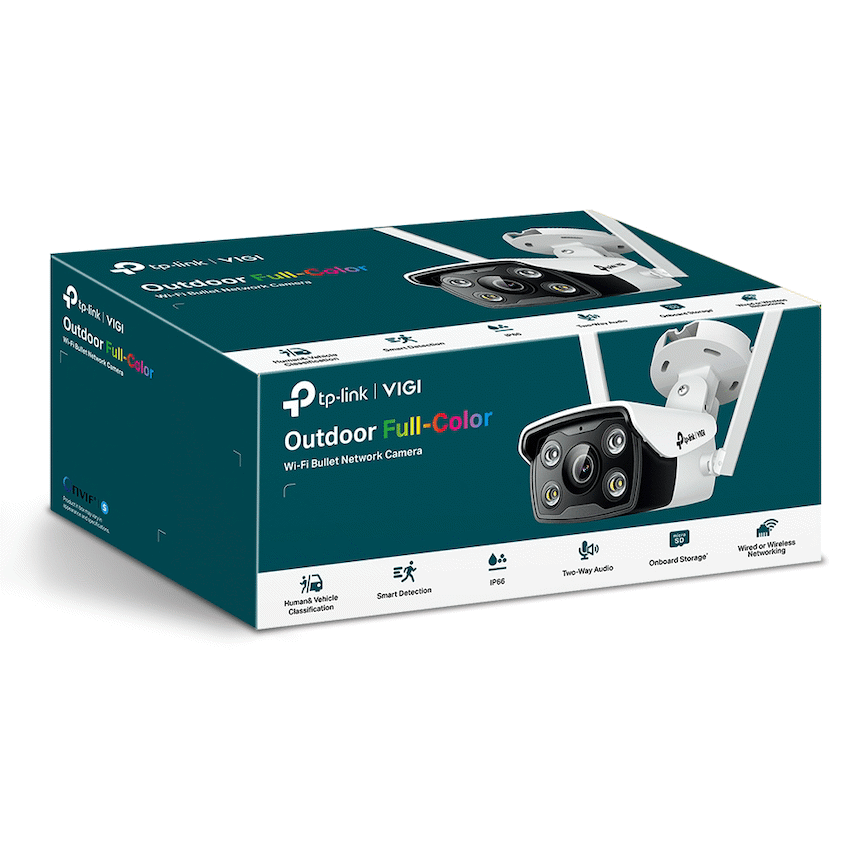 TP-Link Vigi C340-W 4MP 4mm Outdoor Full-Color Wi-Fi Bullet Network Camera - image 3