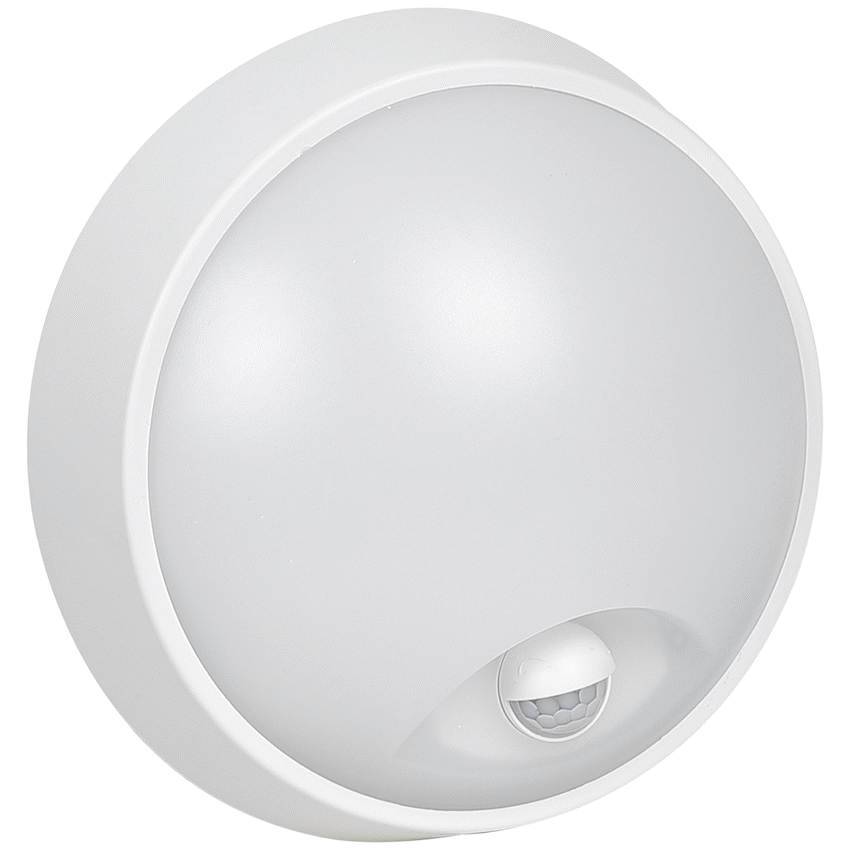 Ellies Spectra Series - AC 15W  Round LED Bulkhead with 3CCT and Sensor -WT - image 3