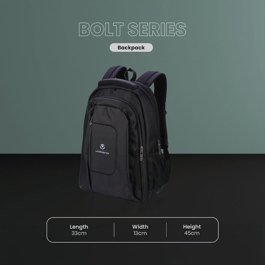 Volkano Bolt series backpack Black - image 3