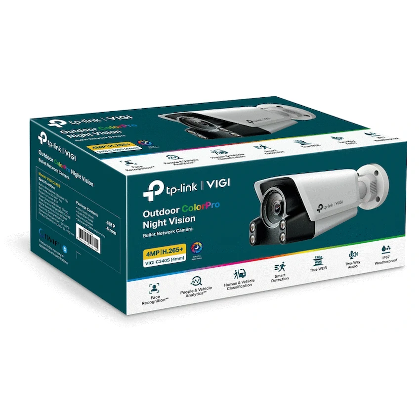TP-Link Vigi C340S (4mm) 4MP Outdoor ColorPro Night Vision Bullet Network Camera - image 3