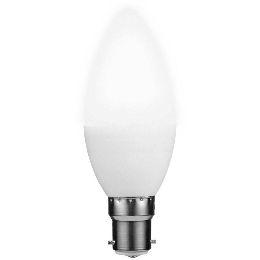 Switched 5w Candle LED Light Bulb B22 - Cool White - image 3