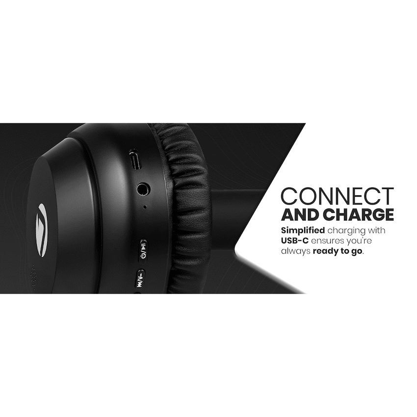 Volkano Cosmic 2 Series Bluetooth Headphones - Black - image 3