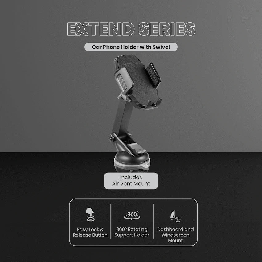 Volkano Extend Series Car Phone Holder with Swivel - image 3